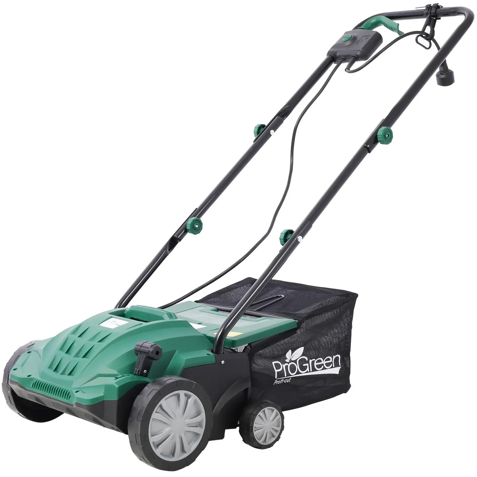 Dethatcher and Scarifier, Seizeen 16-Inch Lawn Dethatcher Scarifier 2-IN-1 Gardening Equipment, Powerful 15 Amp Electric Dethatcher & Scarifier, Height Adjustable, 58QT Removable Thatch Bag