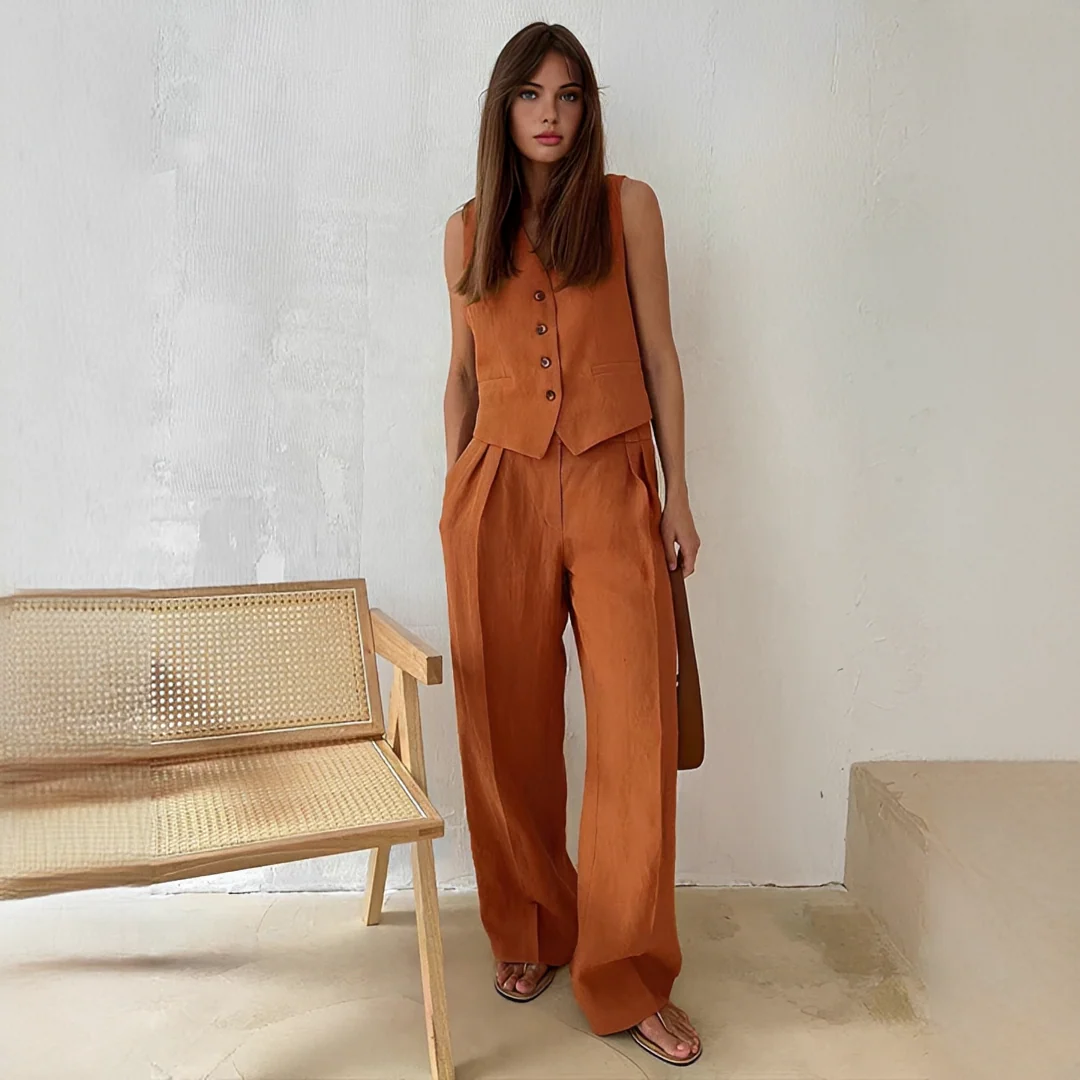 Eunise - Ensemble de haut et pantalon stylé