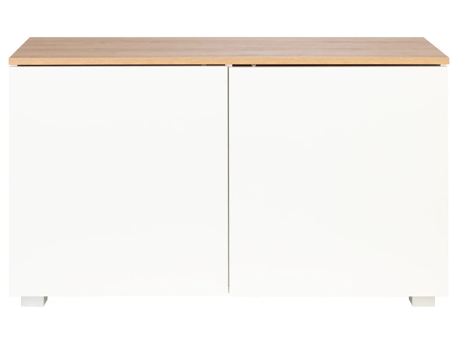 LIVARNO home Buffet 2 portes Madrid, 113 x 67 x 40 cm, imitation chne/blanc