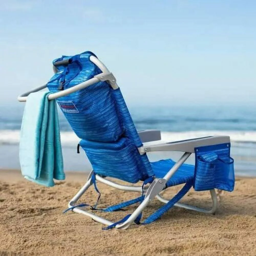 Backpack Beach Chairs (2 PACK Blue ) - Image 3