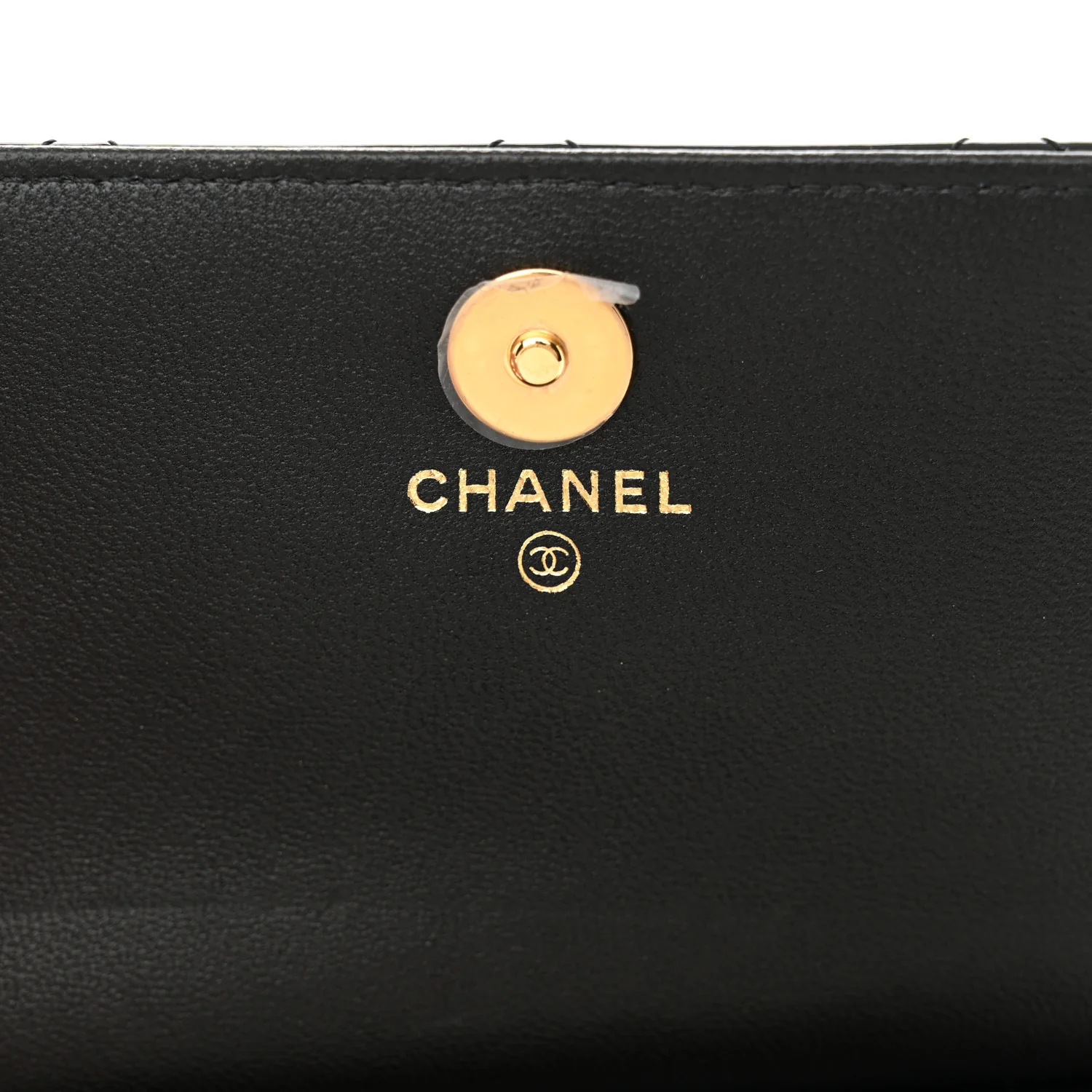 Patent Quilted Frame Clutch Flap With Chain Black