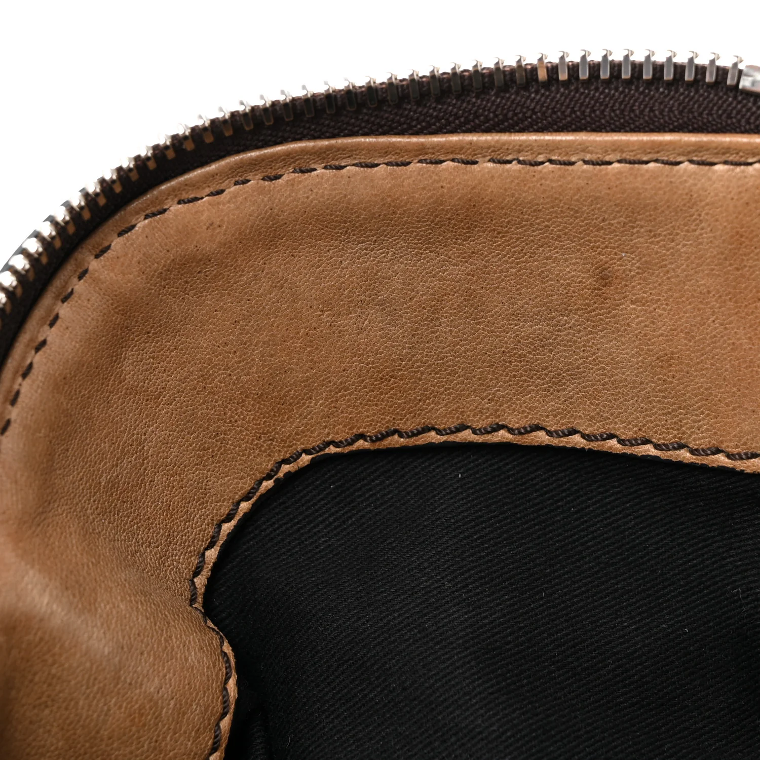 Patent Lambskin Medium Paddington Satchel Dark Brown