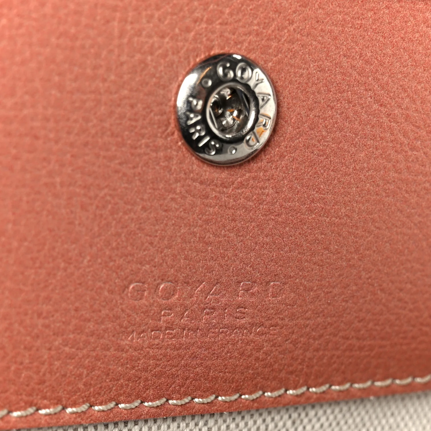 Iridescent Goyardine Saint Louis PM Pearly Coral