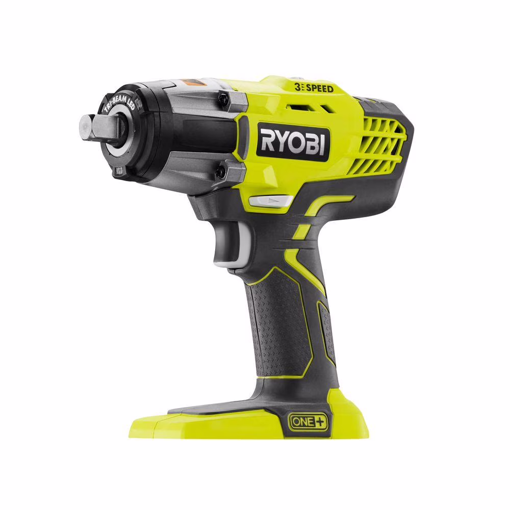 Ryobi 18 - Volt ONE+ 1/2 In. Cordless 3 - Speed Impact Wrench (Tool - Only) P261