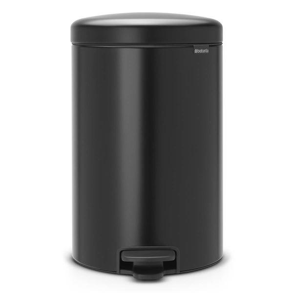 NewIcon pedalbøtte 20L matt svart