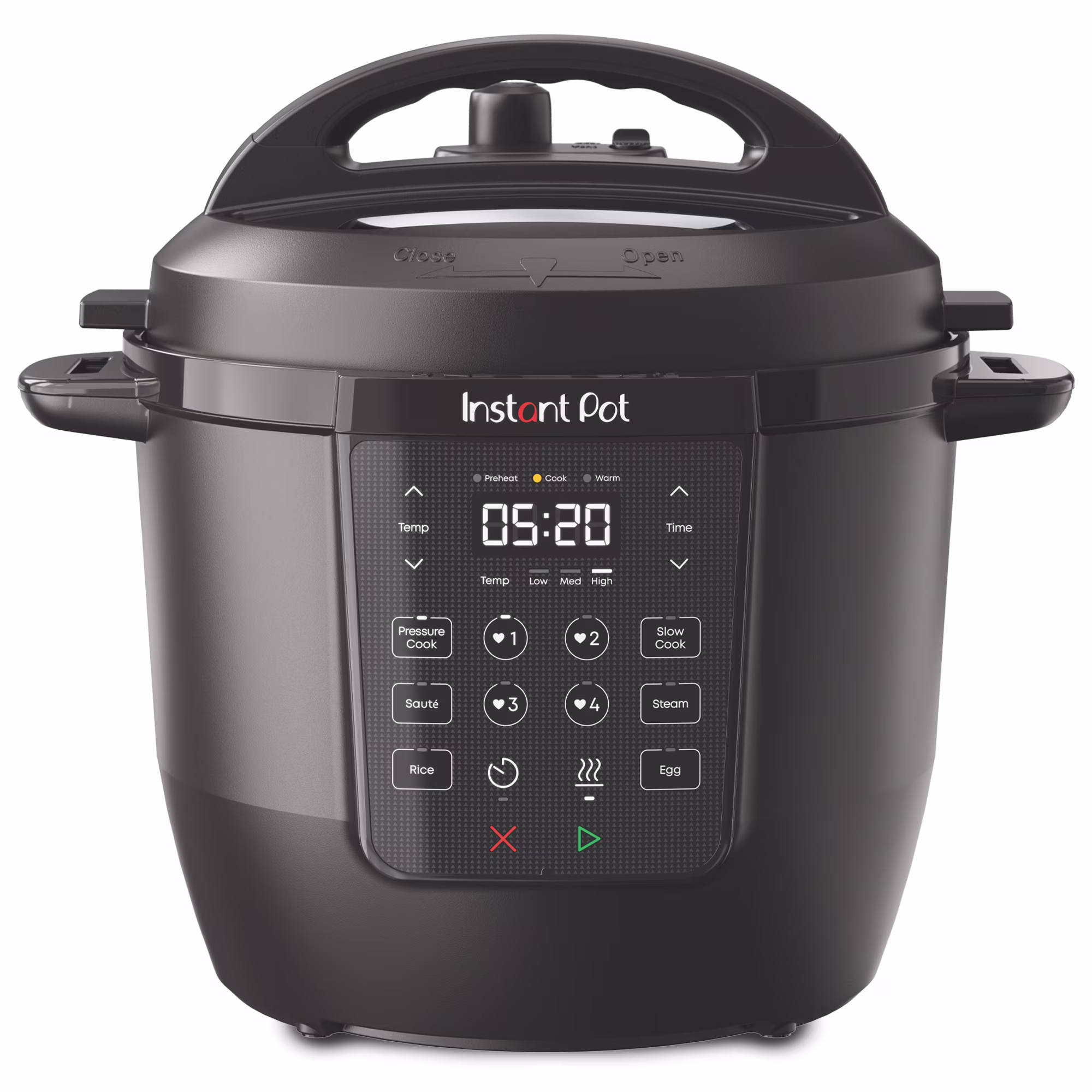 6Qt RIO Chef Series 7-in-1 Multi-Cooker, Pressure Cooker, Slow Cook, More, Black(Black)