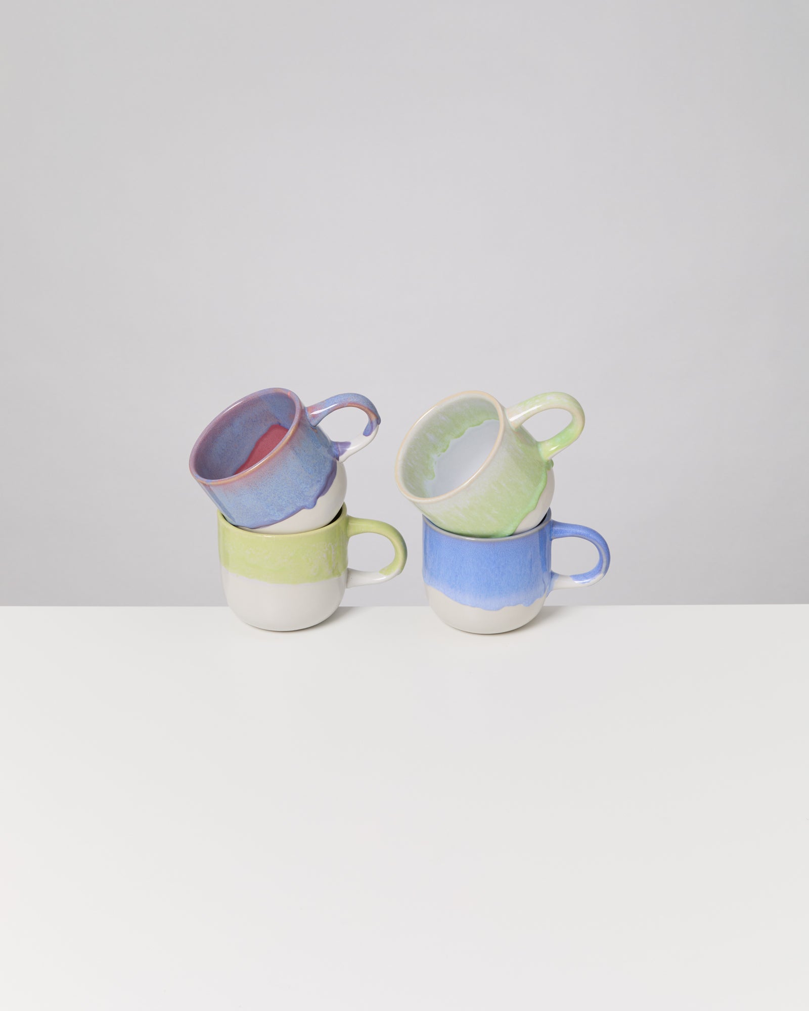 COIMBRA - LARGE MUG VIBRANT GLOW MIX SET OF 4