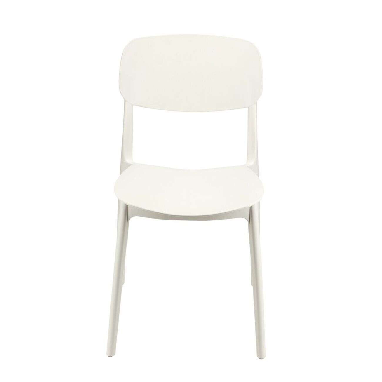 Chaise plastique beige 43xP54xH79cm