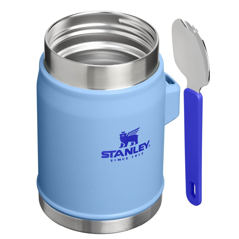 Classic mattermos med skje 0,4L blue sky