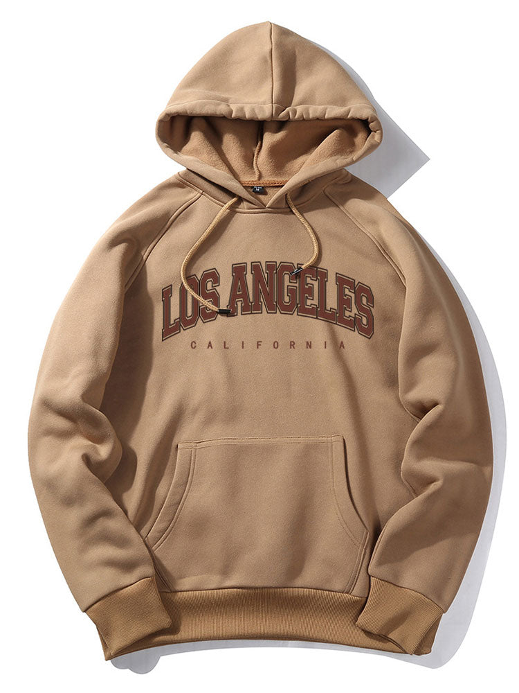 Sweat à capuche et pantalon de jogging à poche kangourou imprimé Los Angeles