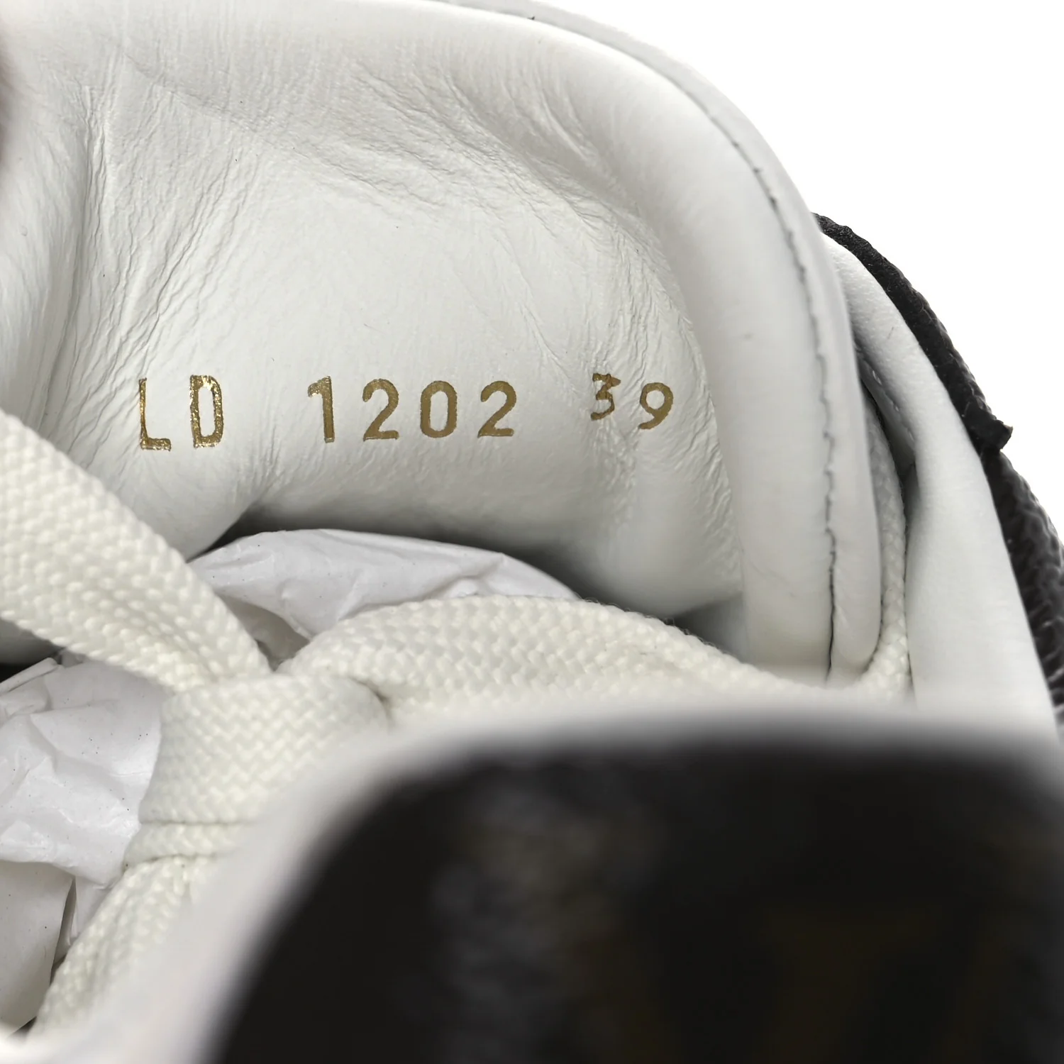 Lambskin Embossed Monogram Time Out Sneakers 39 White Brown
