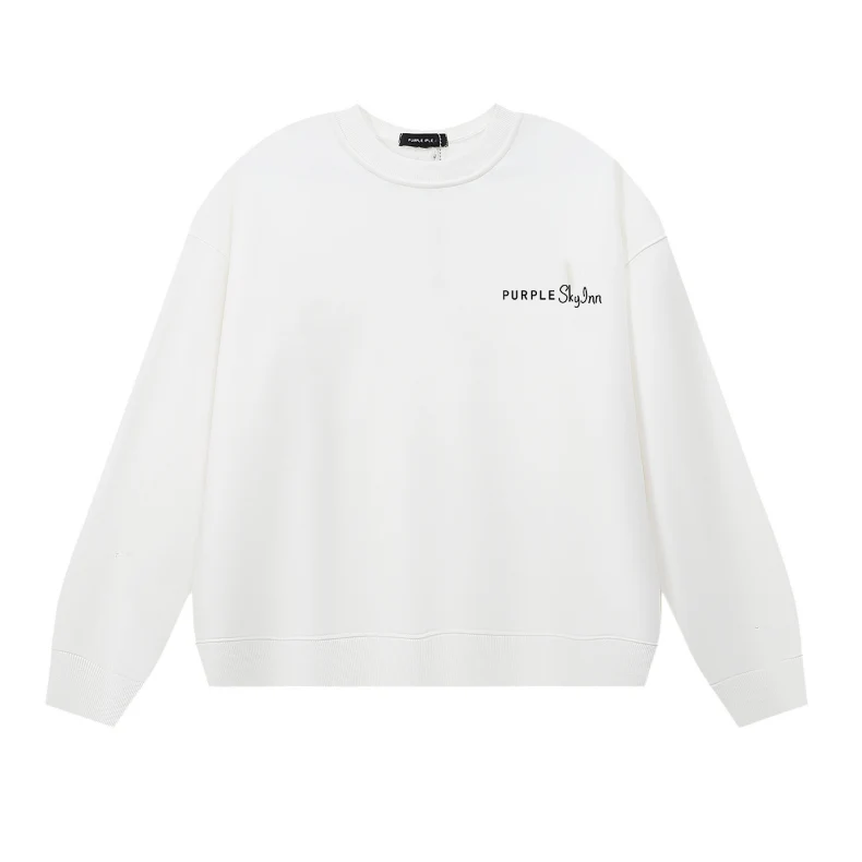 Purple Men's Long-Sleeve T-shirt Sweatshirt 1150