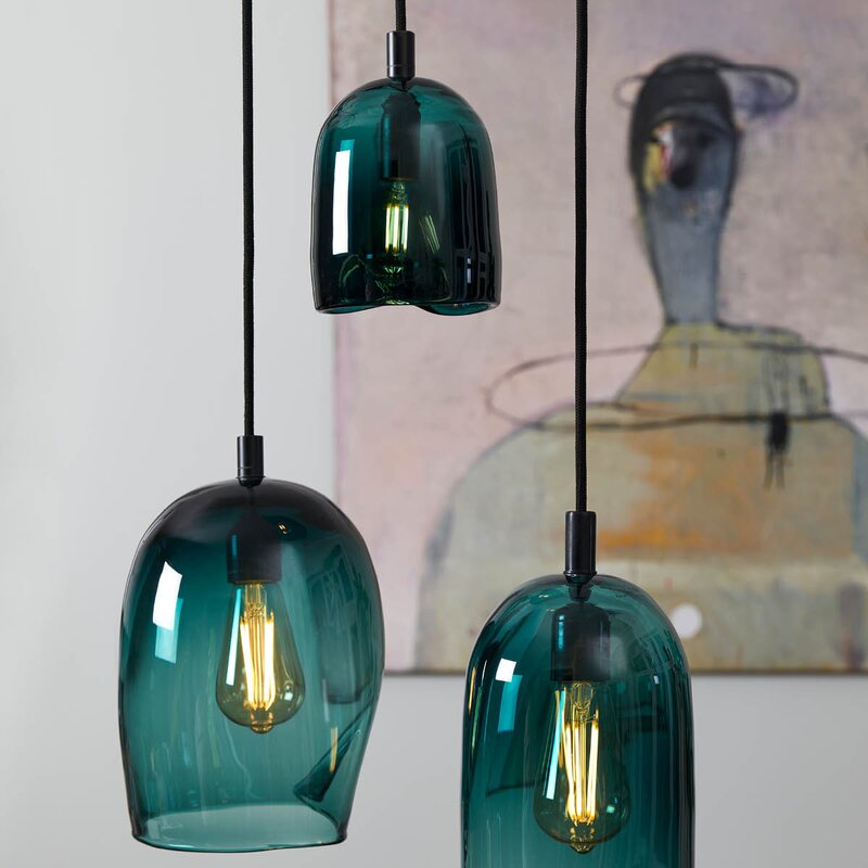 Klem lampe medium 28 cm lagune