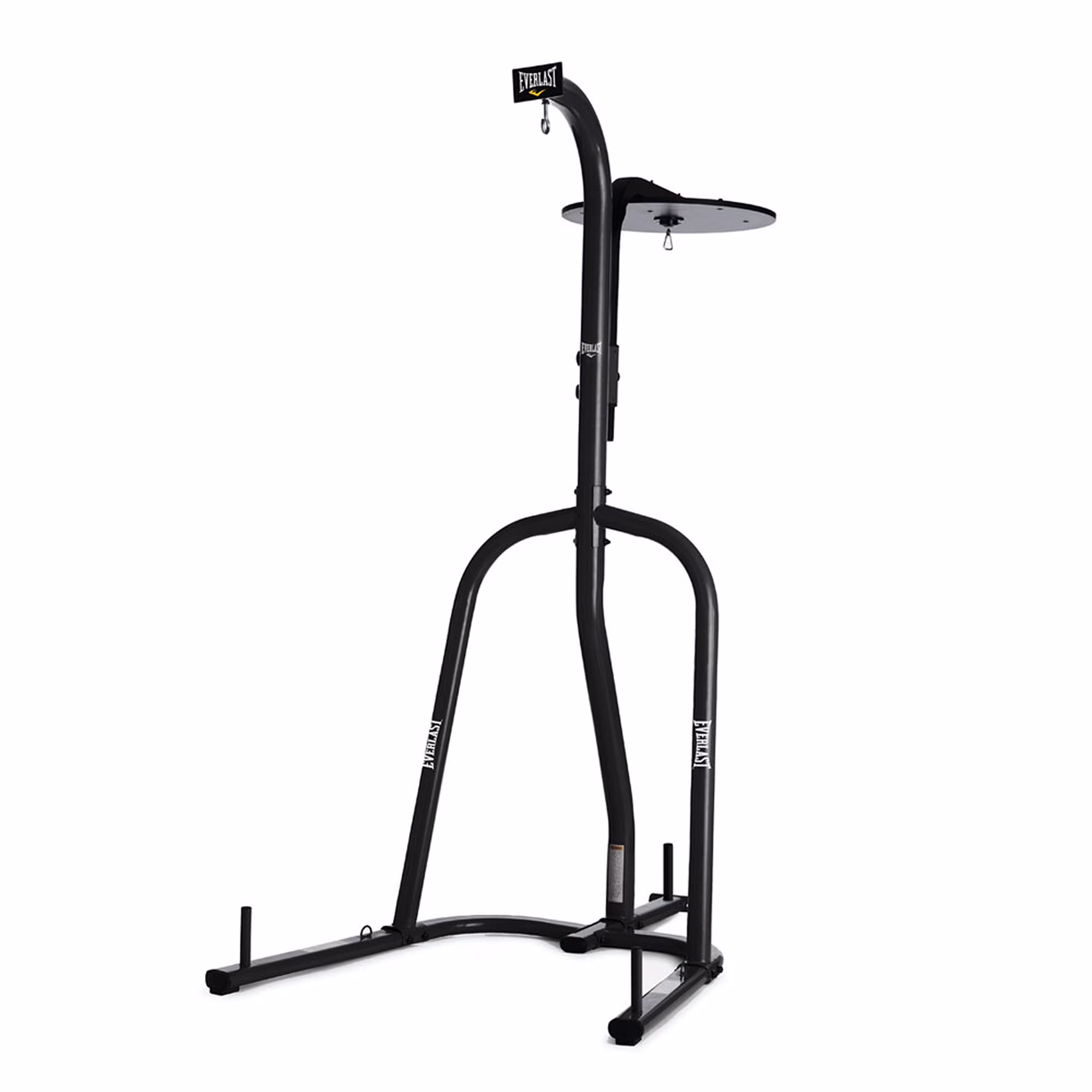 Dual Station Heavy Duty Powder Coated Steel Heavy and Speed Bag Stand(Black)