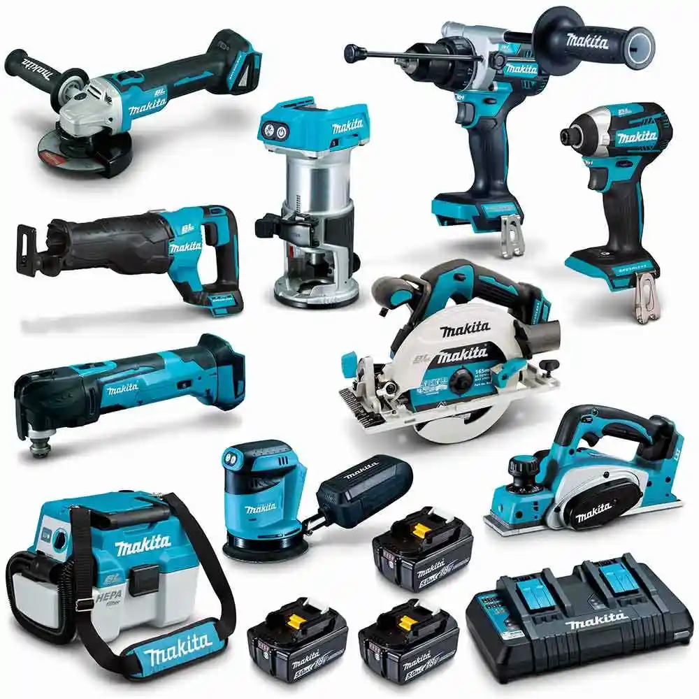 Kit combiné MAKITA 18V sans balais 10 pièces 3 x 5,0 Ah DLX1030PT