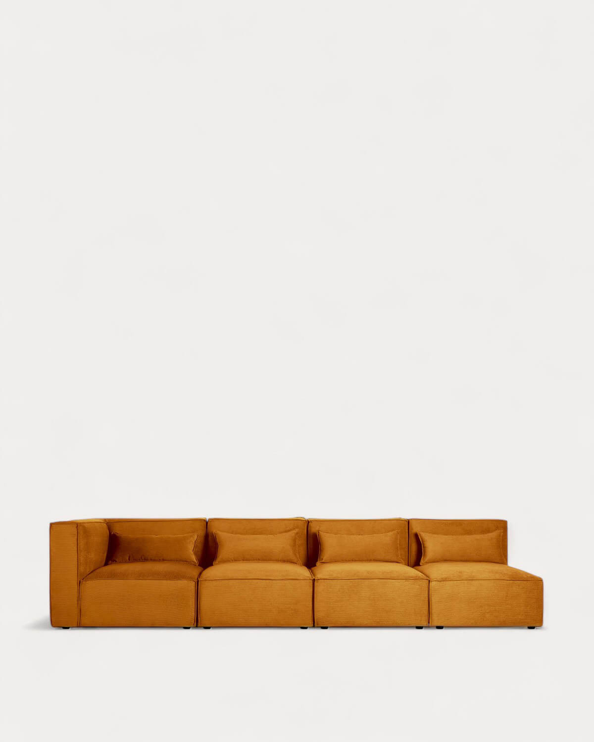 Kilhe Pana - Sofá Modular de 4 Piezas con 3 Sillones de Pana Kilhe