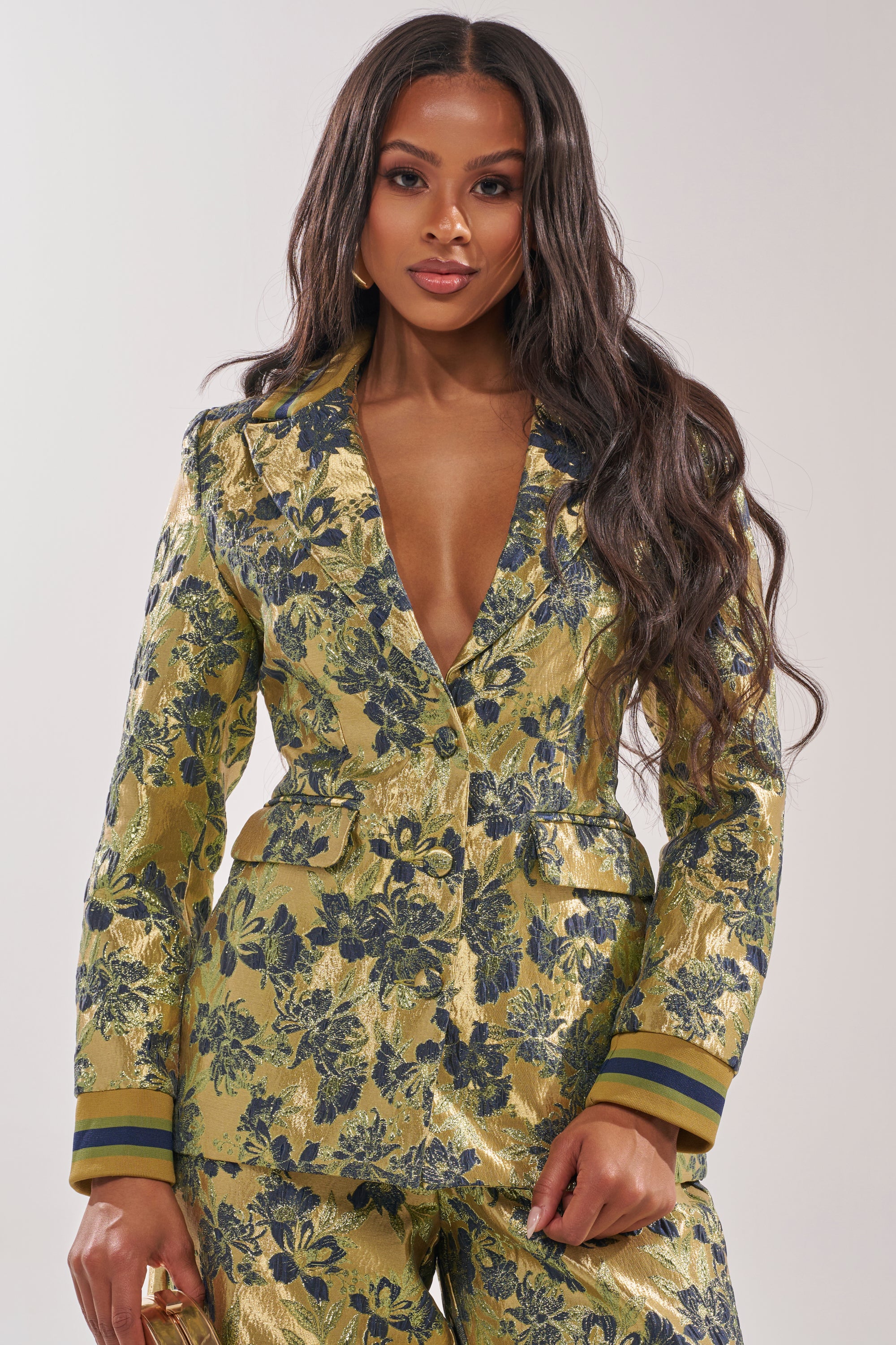 HARLOW BROCADE BLAZER - Akira Store