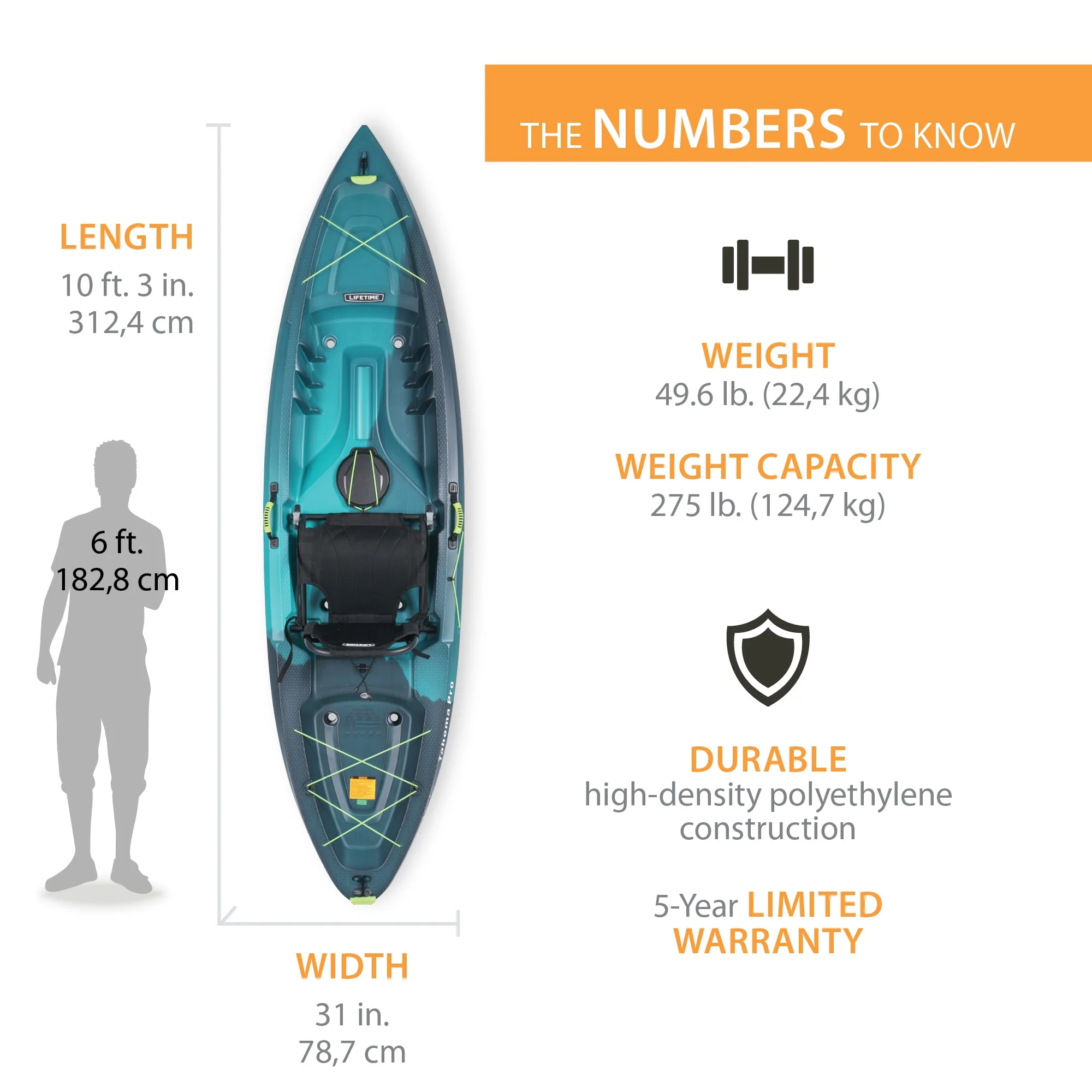 Tahoma Pro Sit-On-Top Kayak, Aurora Fusion (91191) - Image 2