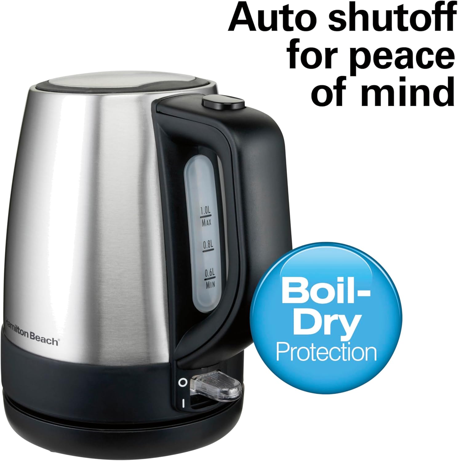 Hamilton Beach 1 Liter Electric Tea Kettle, Water Boiler & Heater