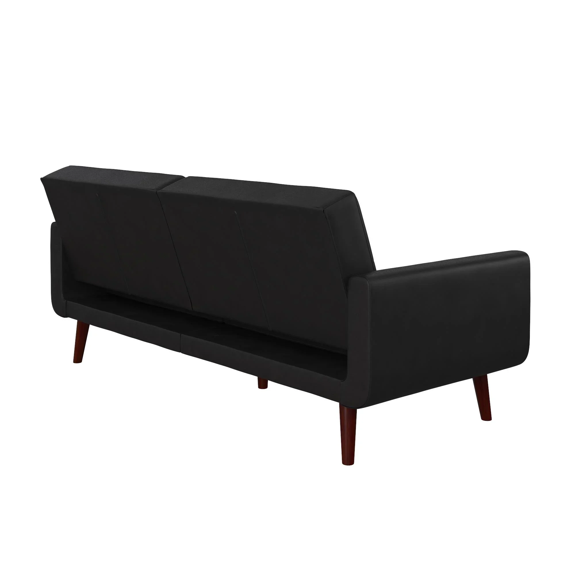 Better Homes & Gardens Nola Modern Futon, Camel Faux Leather