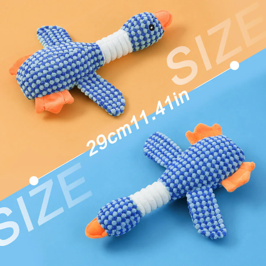 Dog Chew-Resistant Toy with Squeaker - Bird