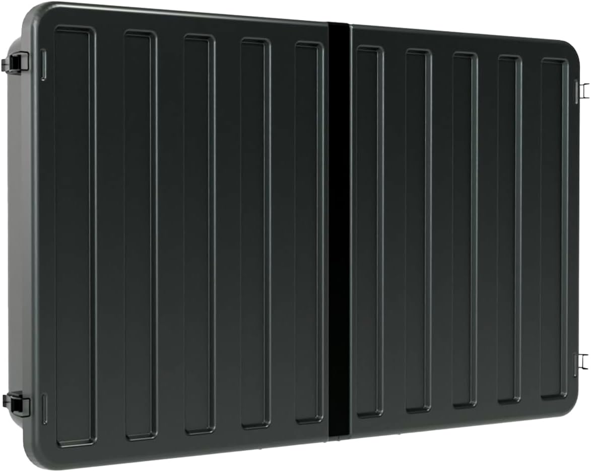 Outdoor TV Hard Cover Weatherproof Protection for Television - Mounts Right on The Wall - TV Wall Mounting Bracket Included … (45-55 inch)  Black