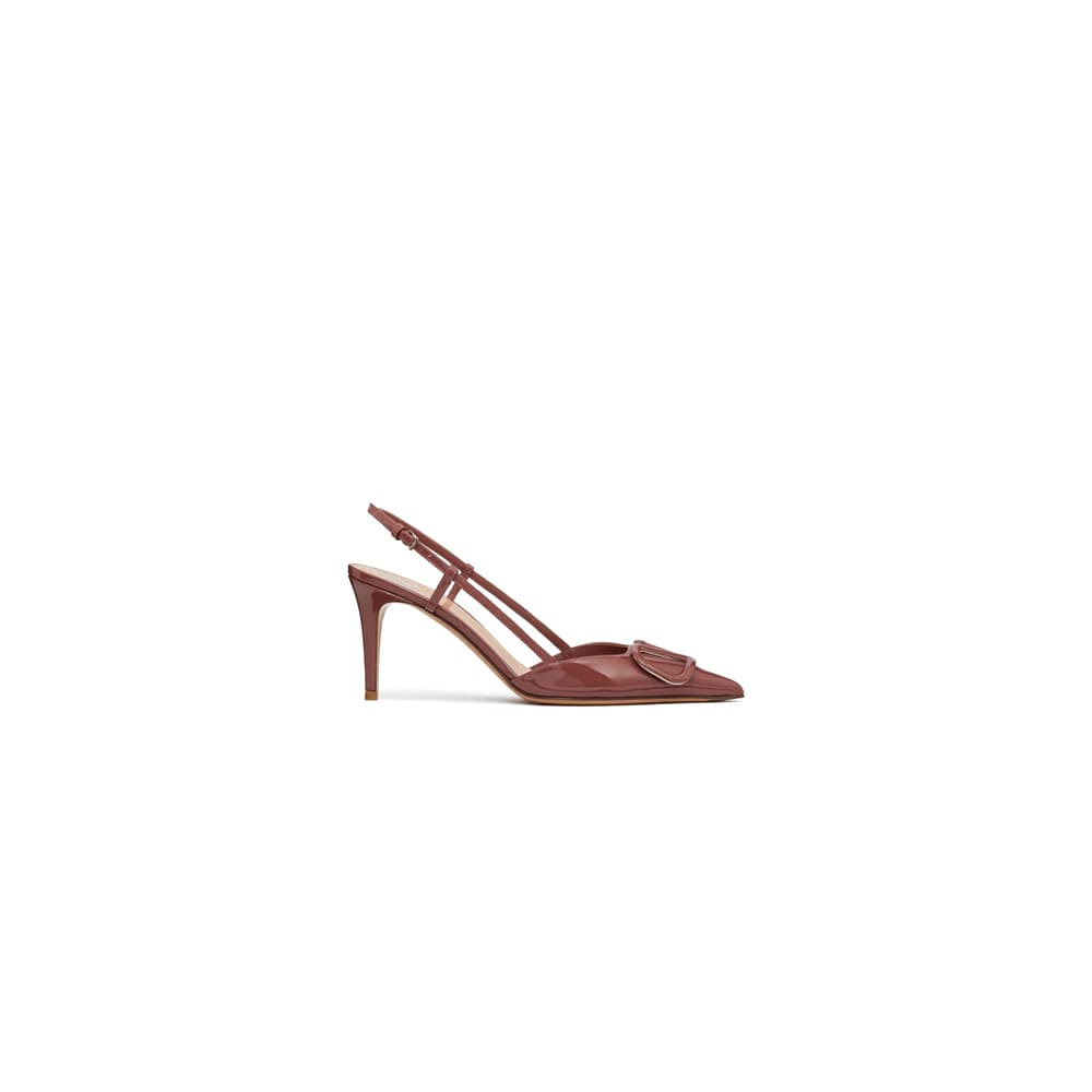 VALENTINO VLOGO SIGNATURE patent leather lace-up high heels (heel height 8 cm)