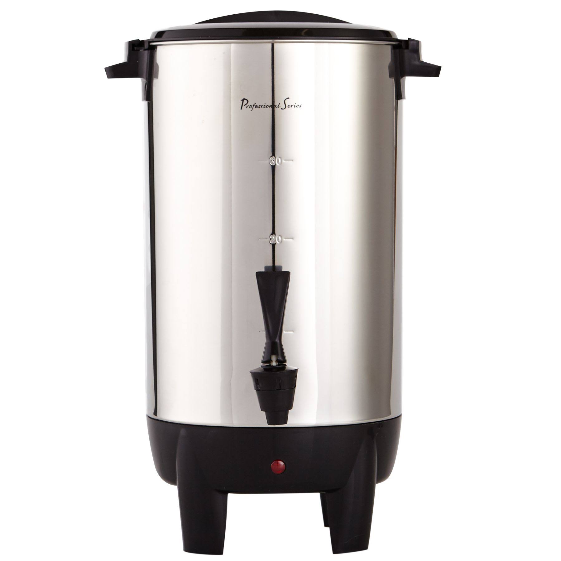 Stainless Steel 30-Cup Coffee Urn