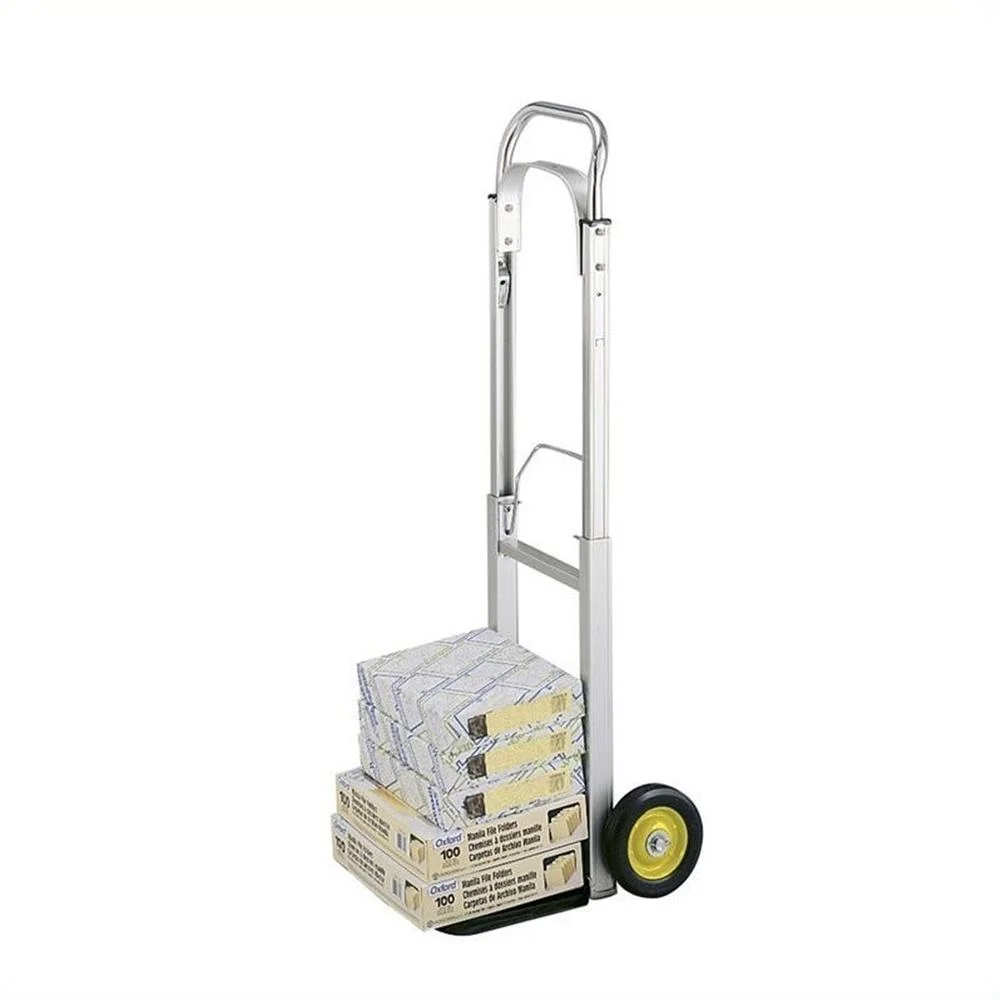 Safco 4061 250 lbs. Capacity 15-1/2 in. x 16-1/ 2 in. x 43-1/2 in. Hideaway Aluminum Hand Truck