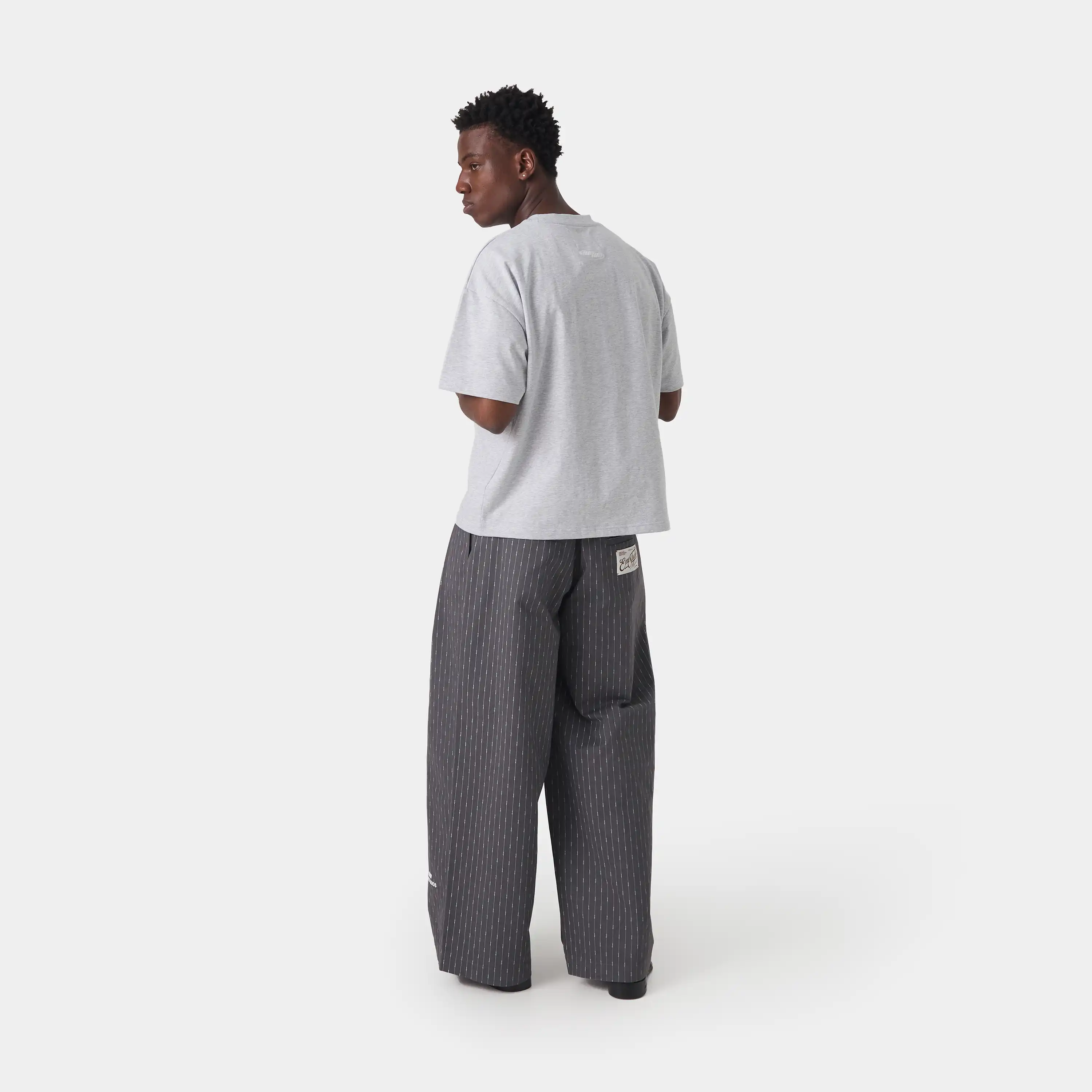 Tracer Heather Grey Oversized Tee