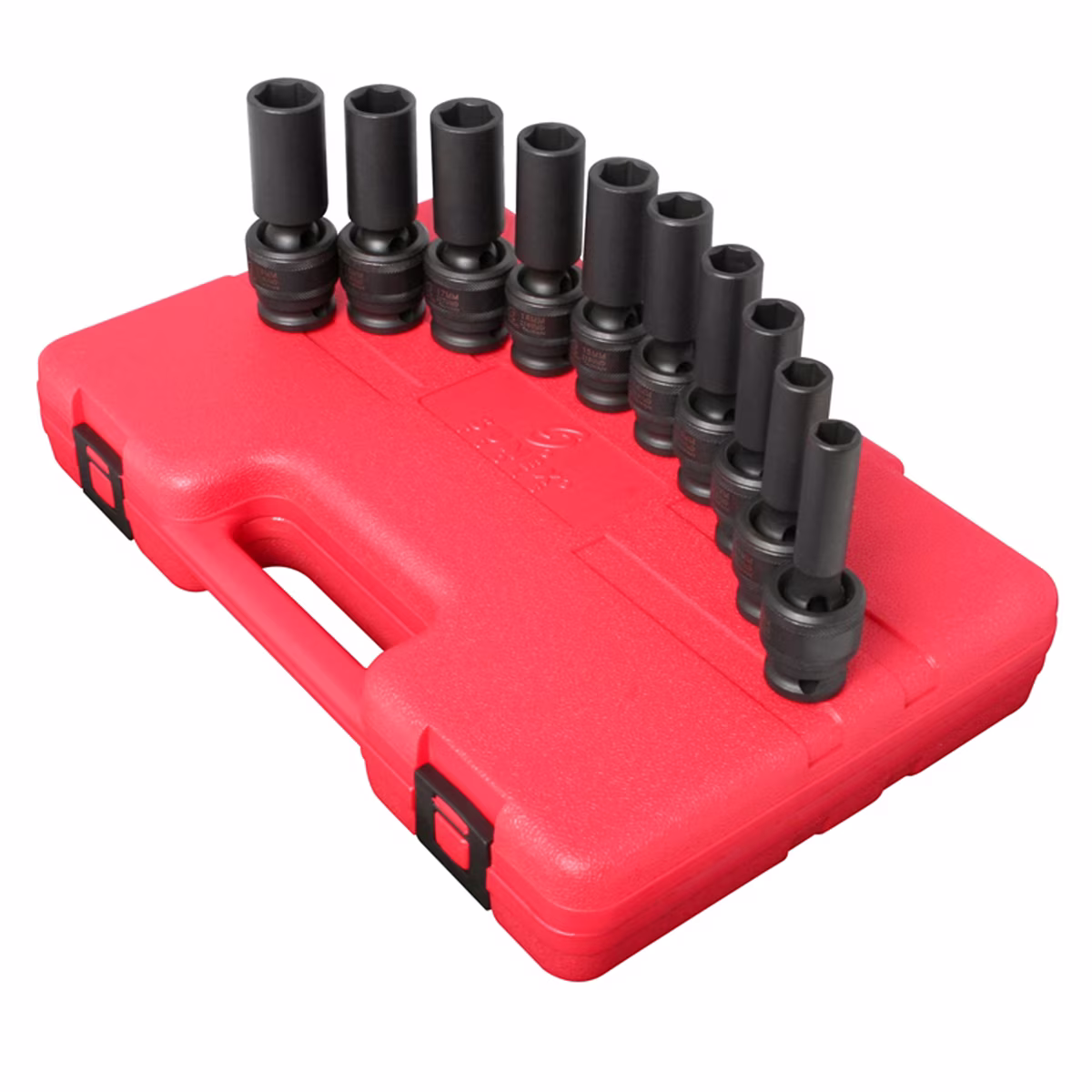 Sunex 2658 10-Piece 1/2 Drive Deep Universal Metric Impact Socket Set