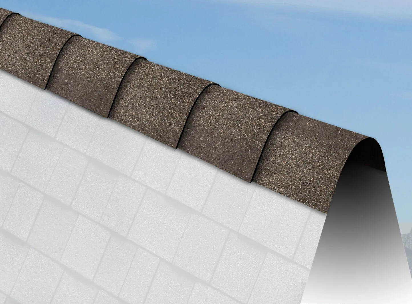 IKO Algae Resistant Hip & Ridge Cap Shingles Bundle – Dual Grey/Frostone, 39 Linear Feet (04IKHR39DG)