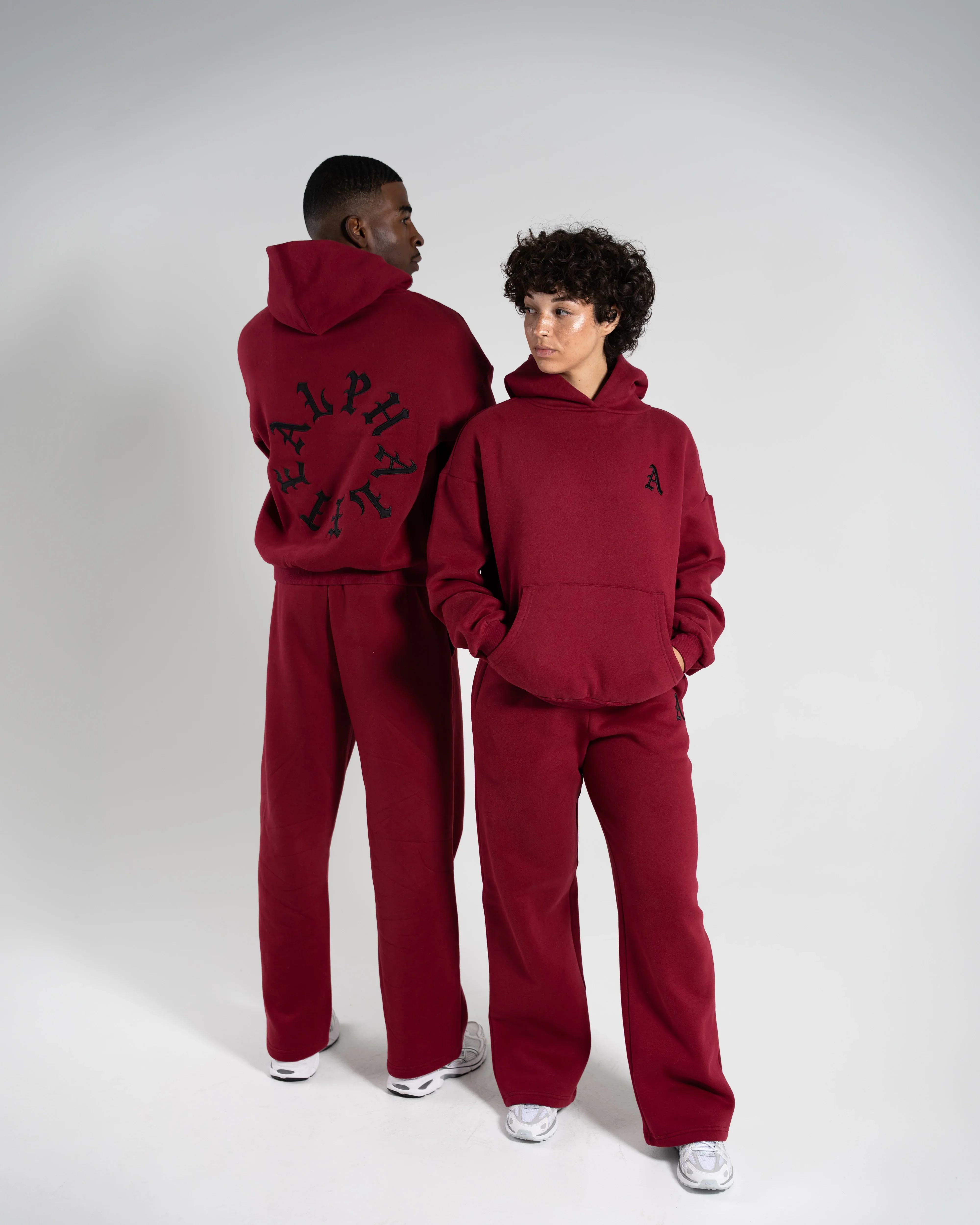 Staple Emblem Fleece Sweatpant - Cherry