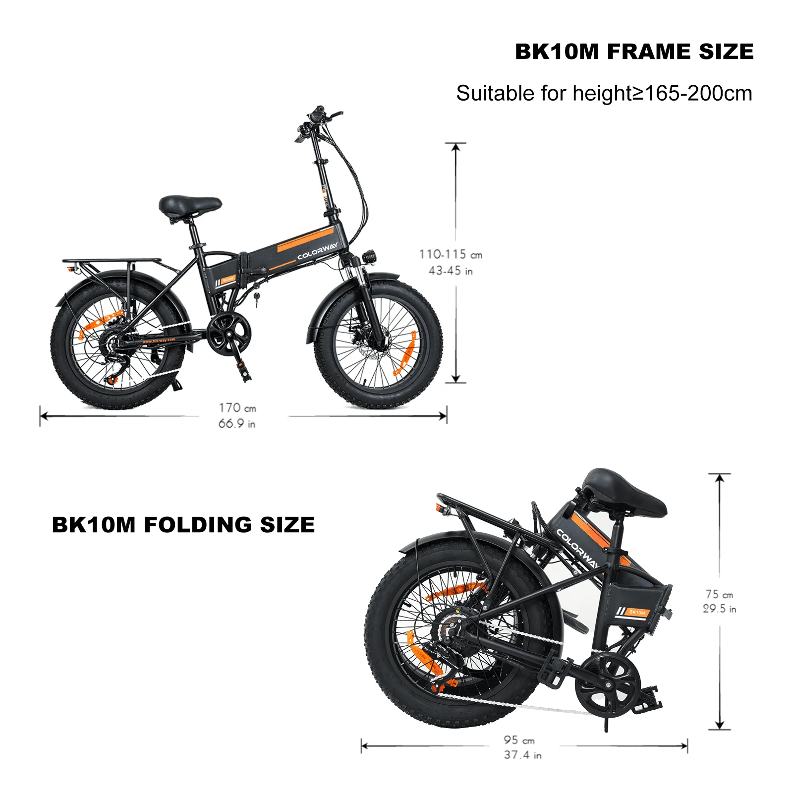 COLORWAY 750W Electric Bike for Adults , 20X4 0" Electric Bicycles with 36V/12AH Removable Battery E Bikes Image 7