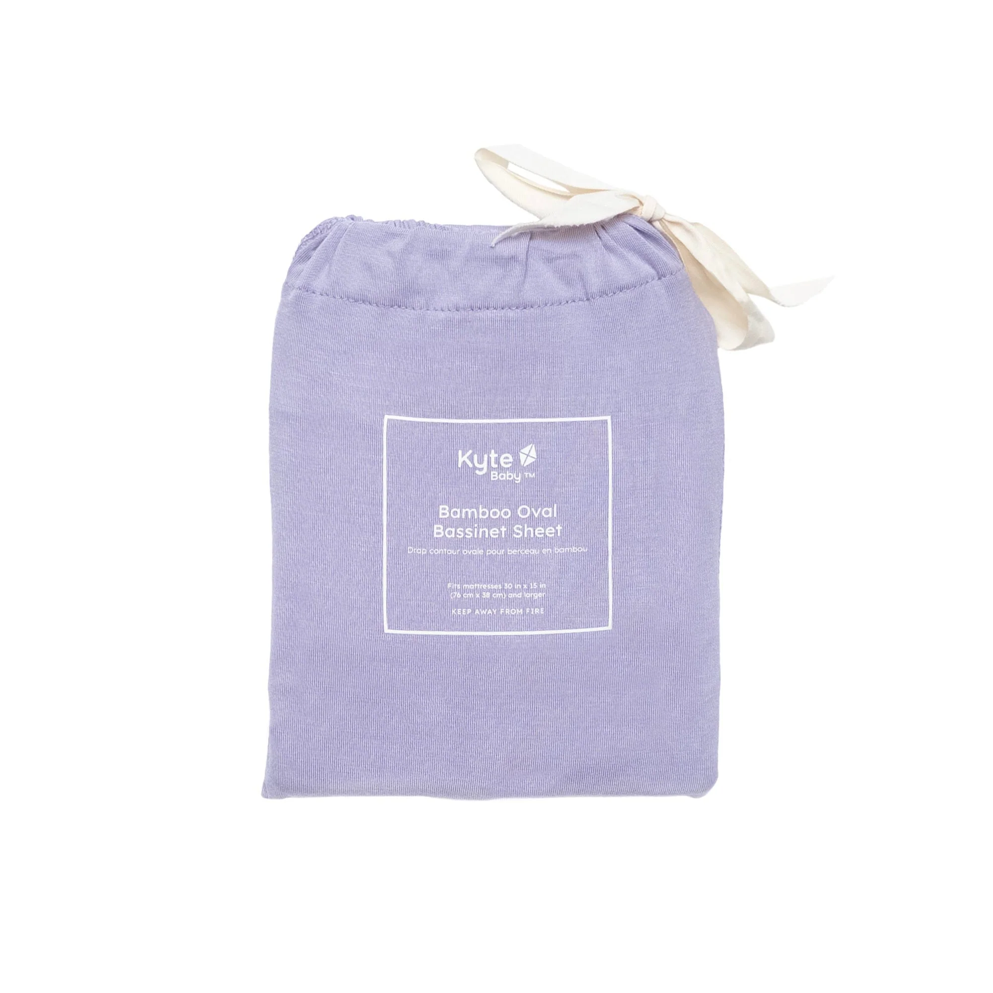 Oval Bassinet Sheet in Taro