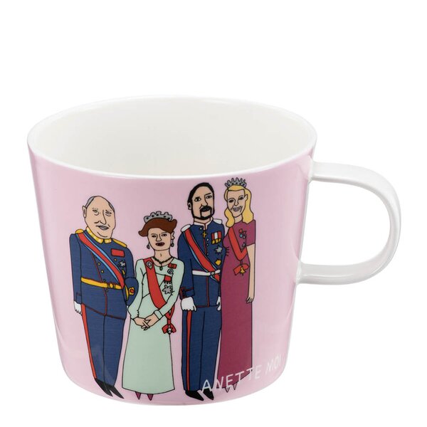 Anette Moi krus 27 cl kongefamilien rosa