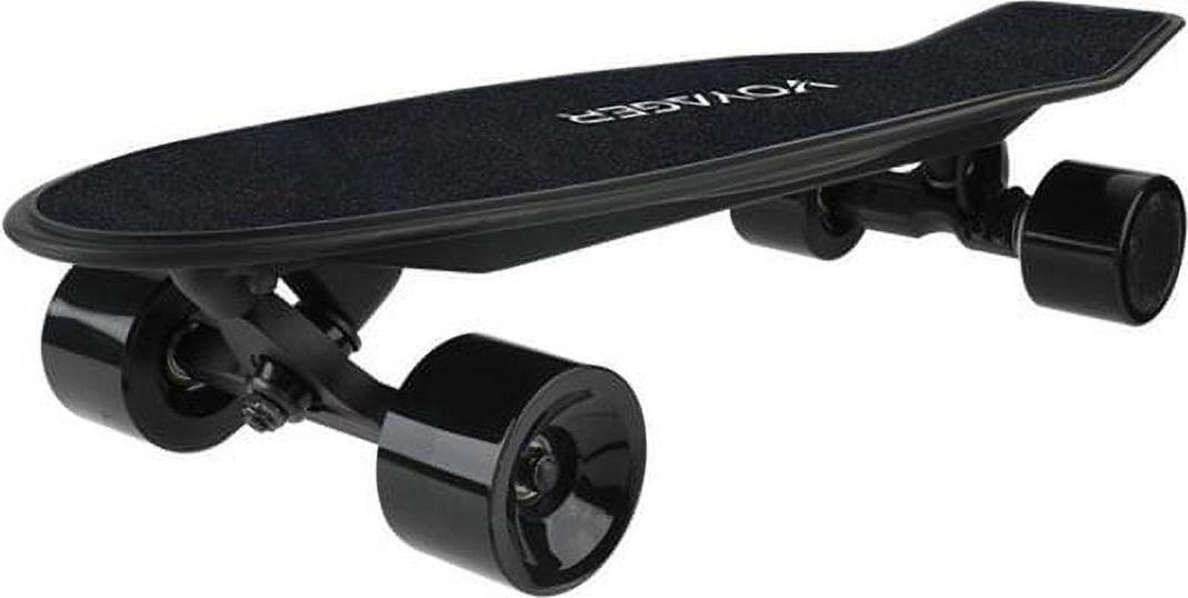 Voyager Neutrino Black Electric Standard Skateboard 72mm Wheels. with Bluetooth Remote for Kids