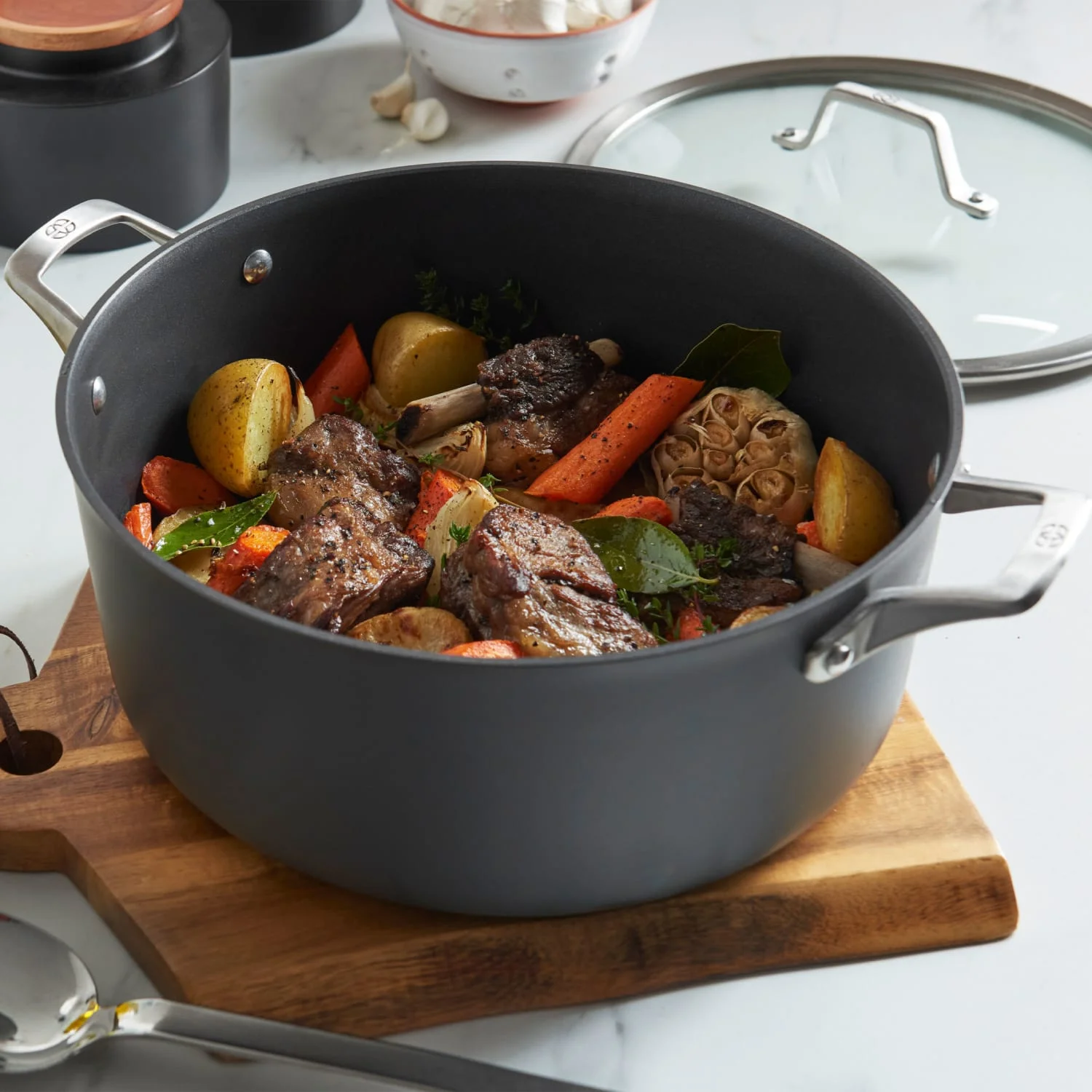 Calphalon Premier Hard - Anodized Nonstick 8.5 - Quart Dutch Oven with Lid
