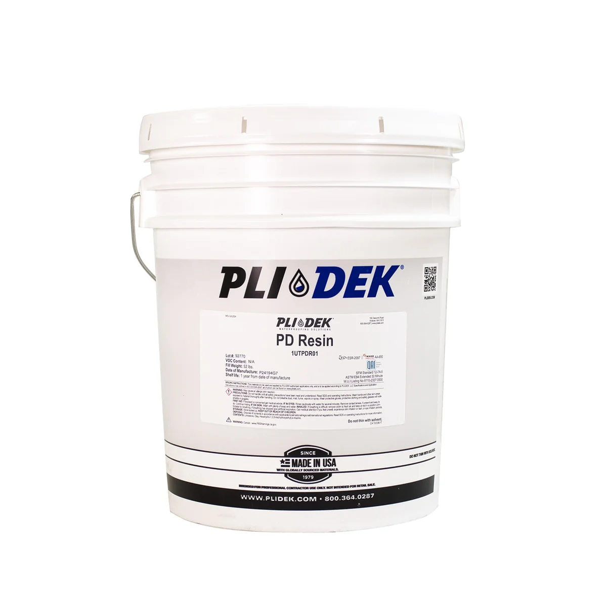 Pli-Dek PD Resin Waterproof Deck Coating Base Coat – 5 Gallon Pail