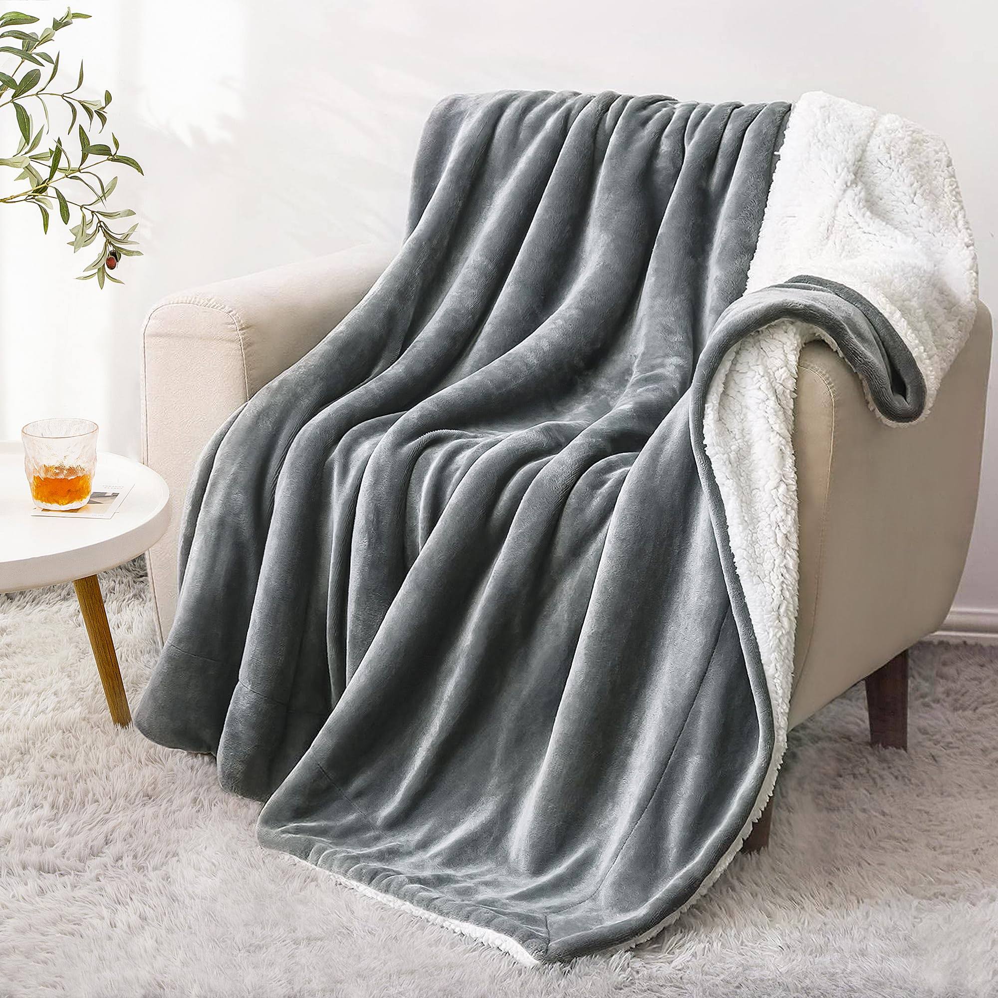 BEDELITE Sherpa Fleece Blanket Twin Size