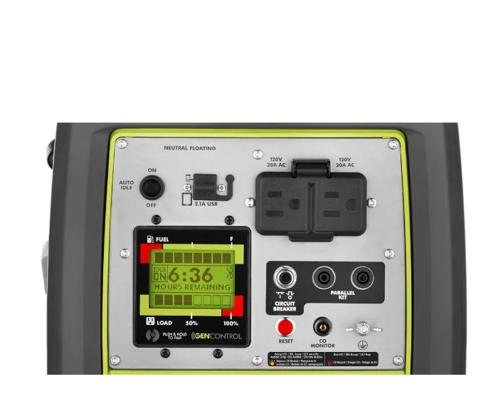 2,300-Watt Recoil Start Bluetooth Super Quiet Gasoline Powered Digital Inverter Generator with CO Shutdown Sensor - Image 5