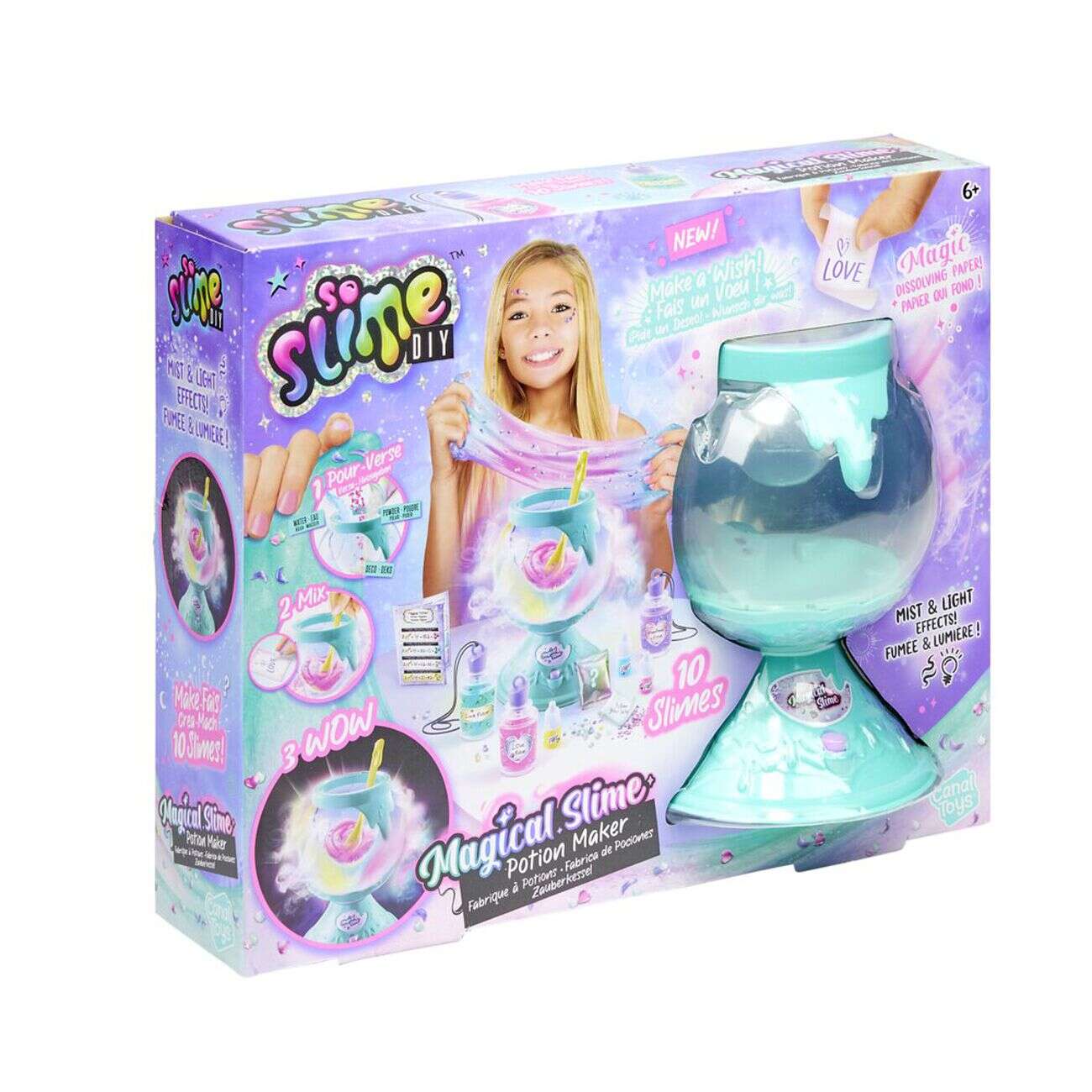 Machine à fabrique de slime potion magique effet fumée et lumière So slime H34cm