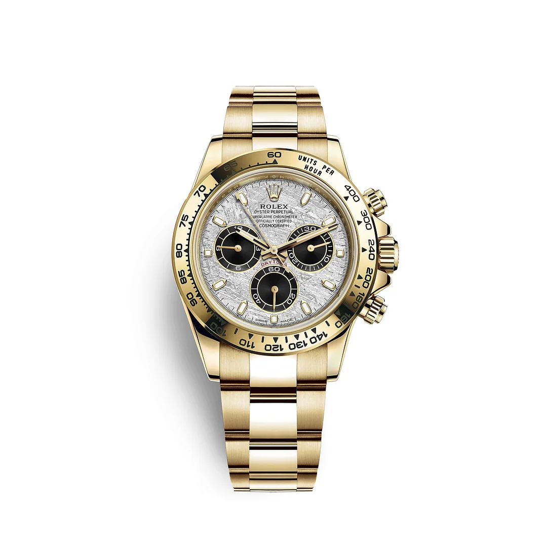[Super Clone]Rolex Daytona 40mm 116508 Yellow Gold Meteorite Dia!