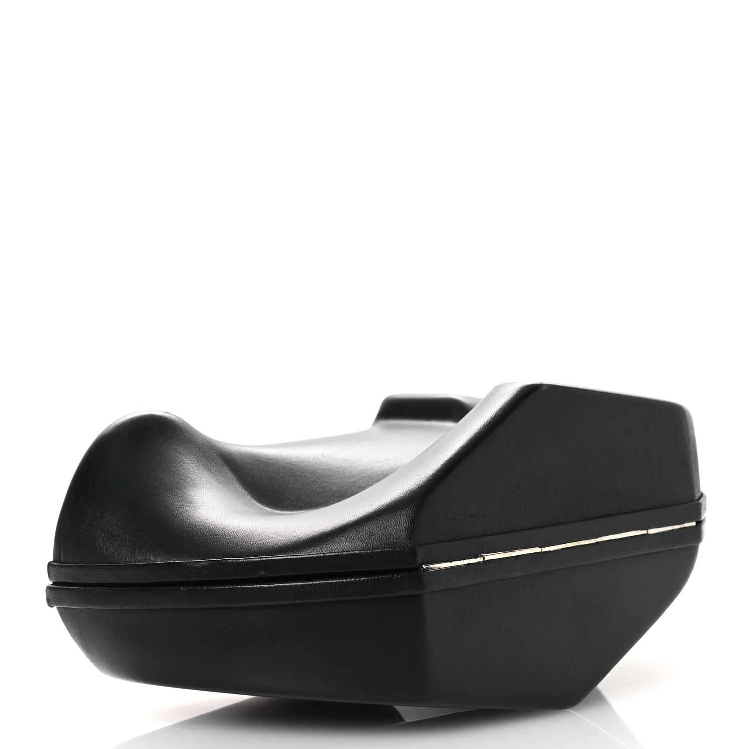 Calfskin G Chain Clutch Black