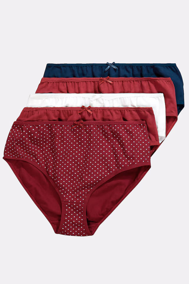 5 Pack Midi Brief- Polka Dot
