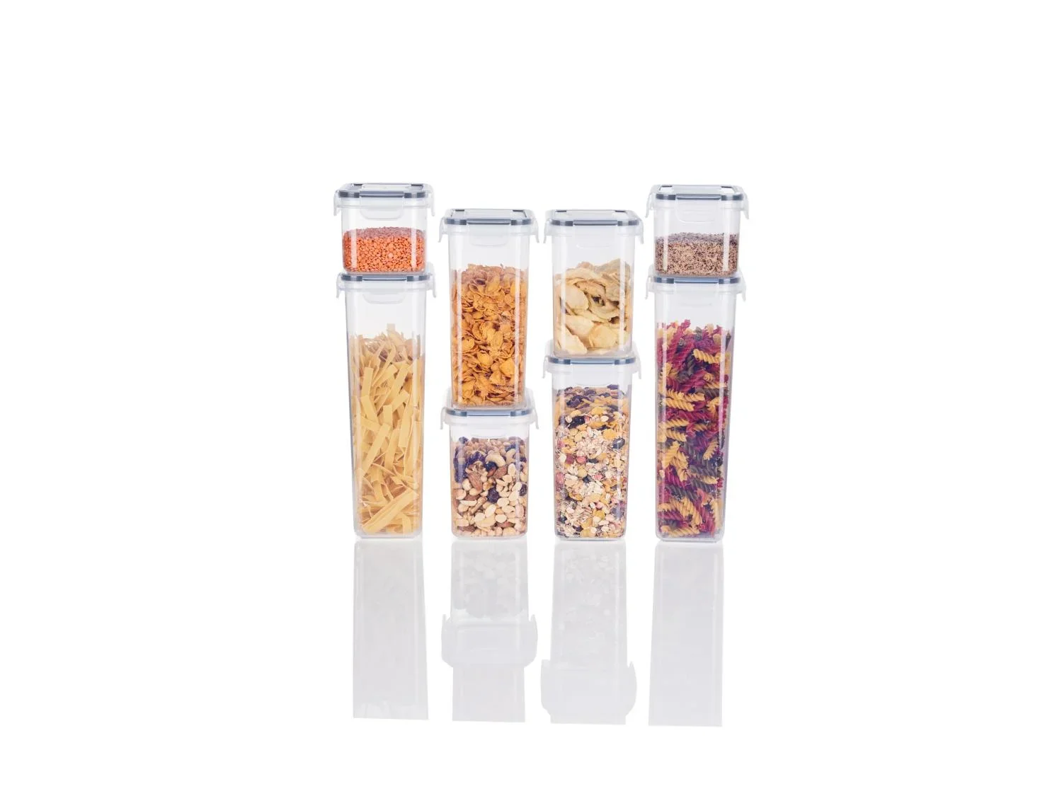 LIVARNO home Set de botes de conservation, 8 pices