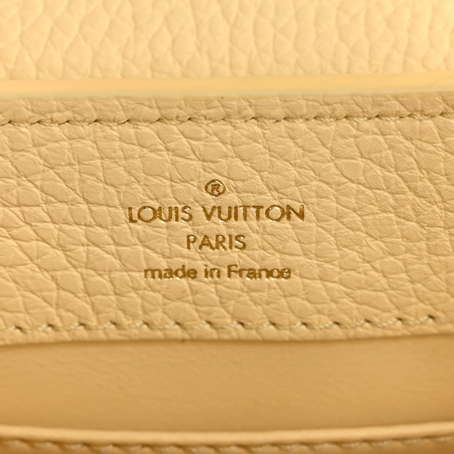 Taurillon Snakeskin Mini Capucines Banane