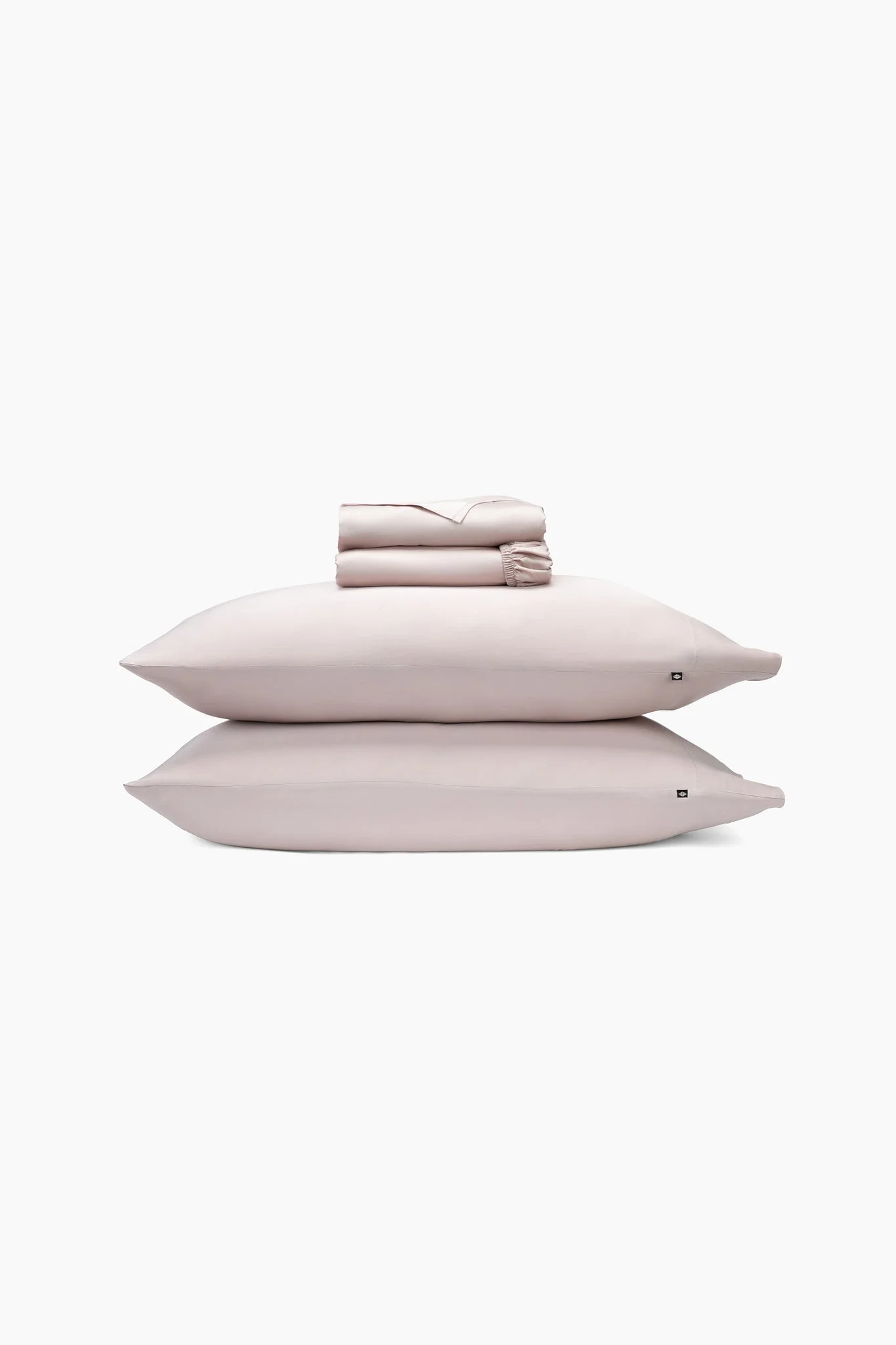 Bamboo Sateen Sheet Set in Rose Quartz