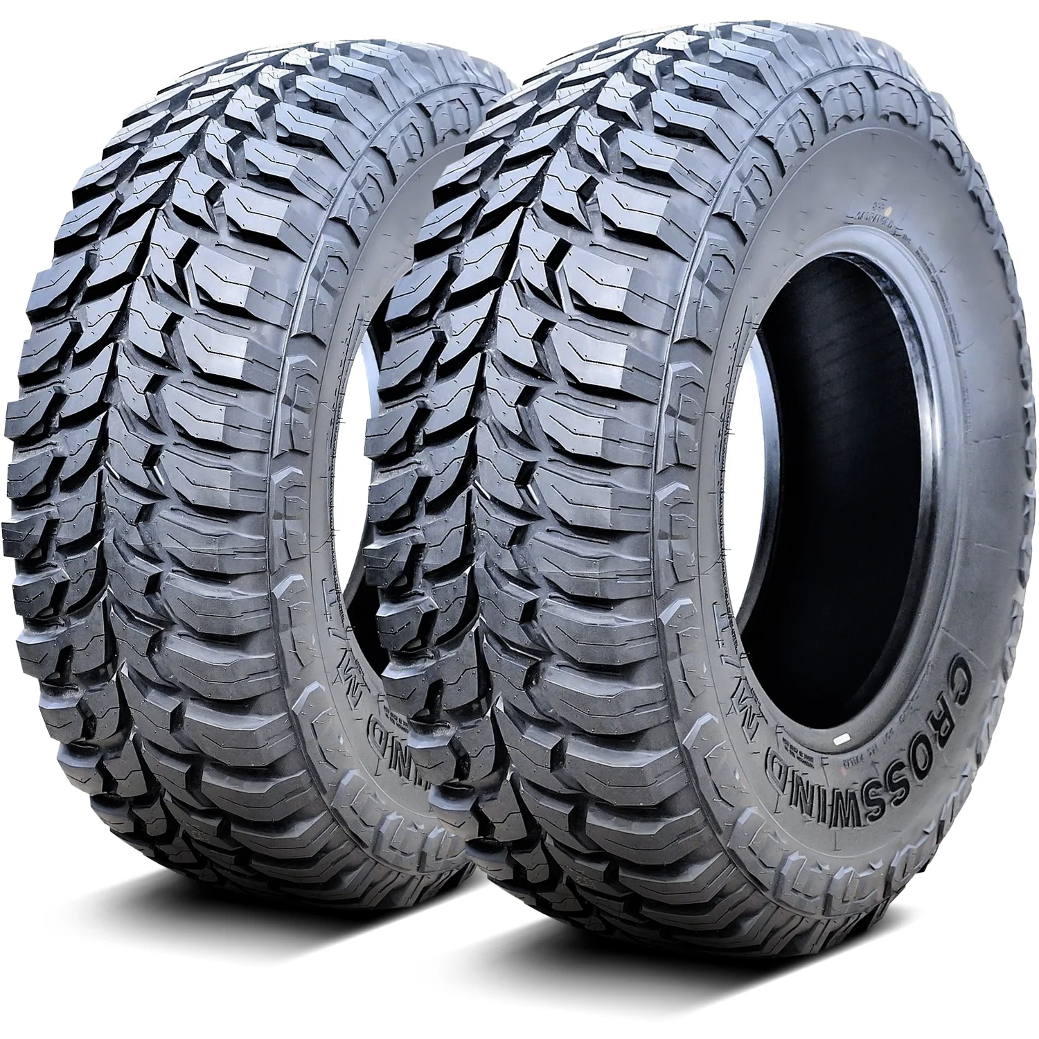 Set of 4 Crosswind by Linglong M/T 265/70R16 110/107Q C 6 Ply Mud Light Truck Tires