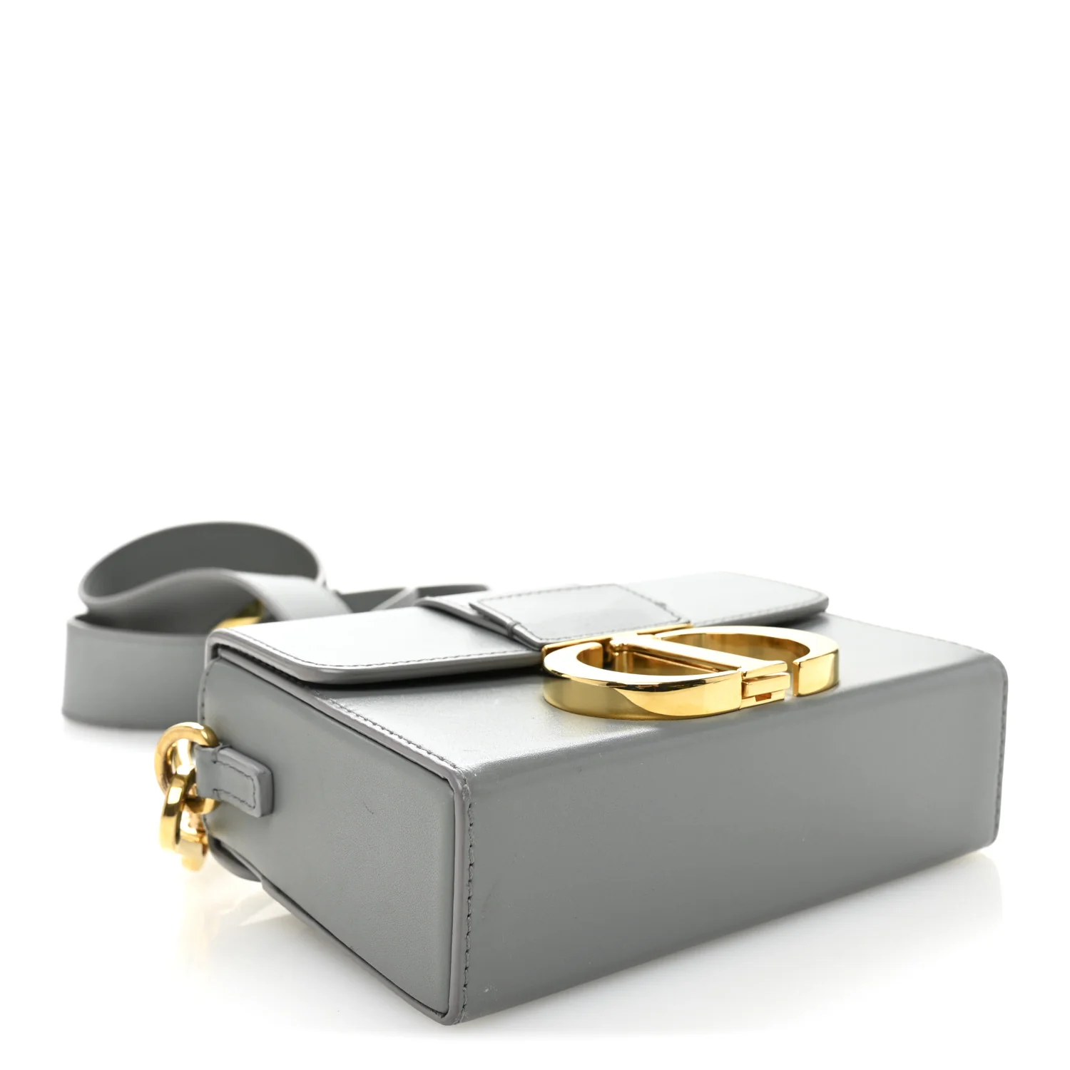 Box Calfskin 30 Montaigne Box Bag Gray
